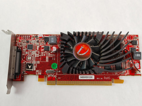 Lot of 2 VisionTek Radeon HD 5450 512 MB DDR3 PCI-e x16 Low Profile Video Card