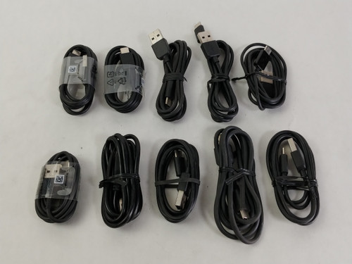 10PK USB Type C Data / Charging Cable for Smartphone & Other Devices