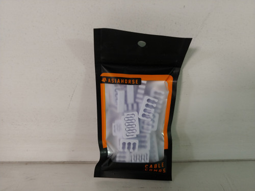 Lot of 20 New AsiaHorse 2023 Computer Organization Cable Combs (White)