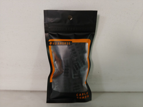 Lot of 10 New AsiaHorse 2023  Computer Organization Cable Combs (Black)