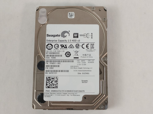 Seagate  ST1000NX0333 Enterprise Capacity v3 1TB 2.5" SAS 3 Enterprise Hard