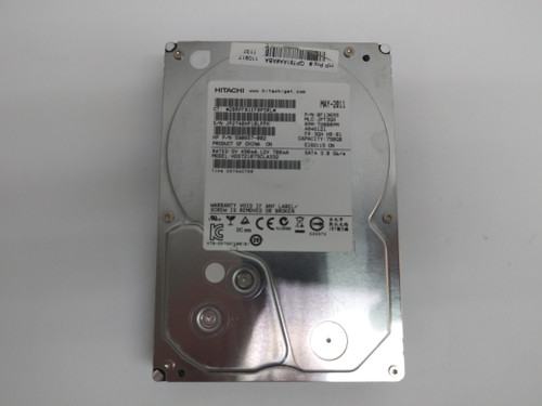 Lot of 2 Hitachi HDS721075CLA332 750 GB 3.5" SATA II Desktop Hard Drive