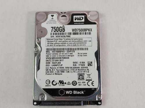 Western Digital WD Black WD7500BPKX 750GB 2.5" SATA III Laptop Hard Drive