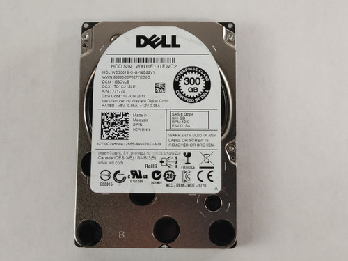 Lot of 2 Western Digital Dell WD3001BKHG WD XE 300GB 2.5" SAS 2 Enterprise Hard