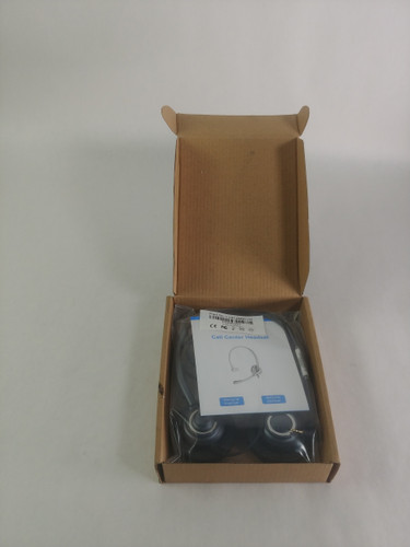 Lot of 2 New Oppetec LL612BM11D Dual Ear Noise Cancelling Microphone Headset 2.5mm Jack