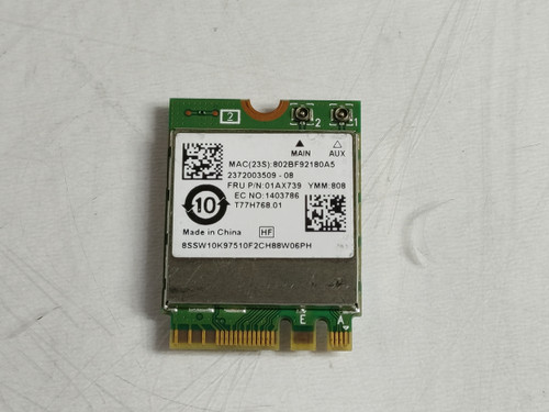 Lot of 5 Lenovo 01AX739 RTL8822BE 802.11ac M.2 WiFi Card + Bluetooth 4.2