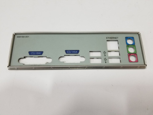 HP 657134-001 I/O Shield For Pavilion P6 Desktop Motherboard
