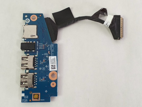Dell Latitude 3320 Laptop USB SD Card Audio Power Button Board w/Cable CDR9Y