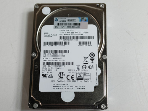 Lot of 5 Toshiba HP AL14SEB060N Enterprise Performance HDD 600GB 2.5" SAS 3
