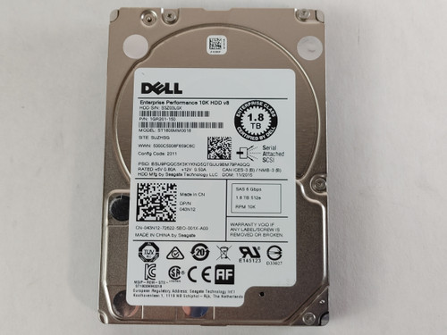 Seagate Dell ST1800MM0018 1.8 TB SAS 3 2.5 in Enterprise Drive