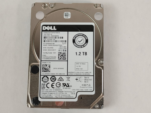 Seagate Dell  ST1200MM0198 1.2 TB SAS 3 2.5 in Enterprise Drive