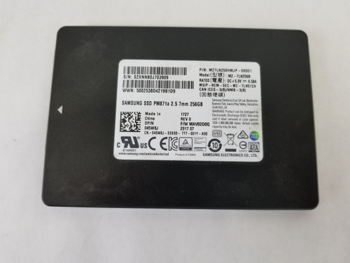 Samsung Dell PM871a MZ-7LN256B 256 GB SATA III 2.5 in SSD