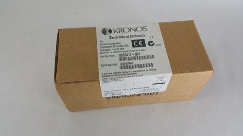 Lot of 2 New Kronos 8602417-001 Battery Charger Kit For 8602004