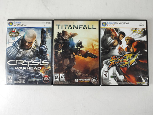 Microsoft PC Titanfall, Crysis Warhead and Street Fighter IV For Parts