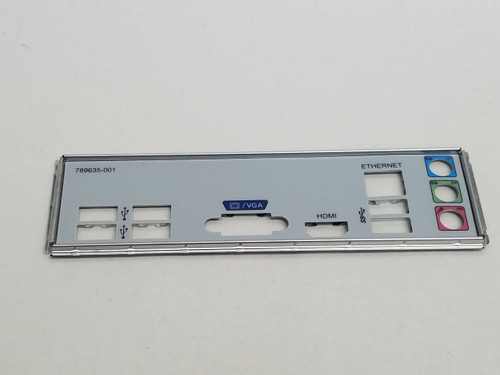 HP I/O Shield For Pavilion 500 Desktop Motherboards 782614-001