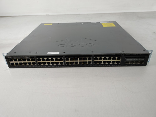 Cisco Catalyst 3650 WS-C3650-48PS-L 48-Port Gigabit Ethernet Managed PoE+ Ethernet Switch