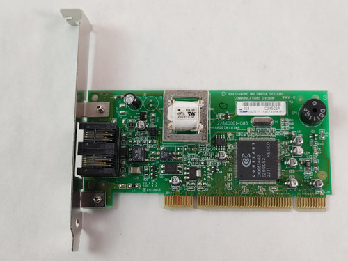 Diamond Multimedia 23680001-003 PCI Fax Modem Card