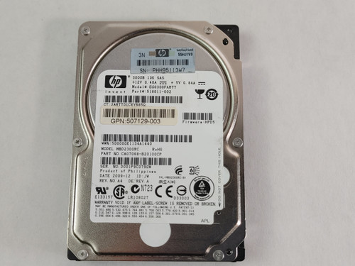 Lot of 2 Fujitsu HP MBD2300RC 300 GB 2.5" SAS 2 Server Hard Drive