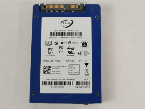 Lot of 10 Pliant Dell PT-LB0150S-20 149GB 2.5" SAS 3 Gb/s Solid State Drive