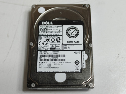 Toshiba Dell AL14SEB060NY 600 GB SAS 3 2.5 in Enterprise Hard Drive