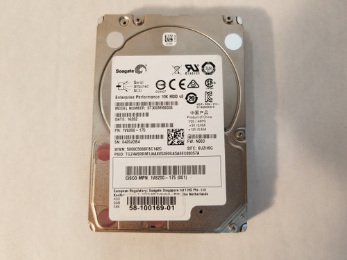 Lot of 2 Seagate Cisco ST300MM0008 300 GB SAS 3 2.5 in Enterprise Hard Drive