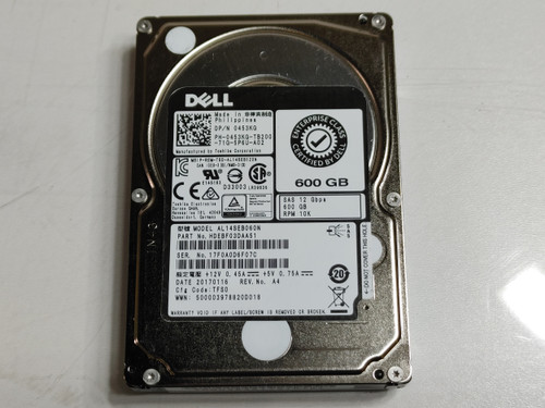 Lot of 5 Toshiba Dell AL14SEB060N 600 GB SAS 3 2.5 in Enterprise Drive