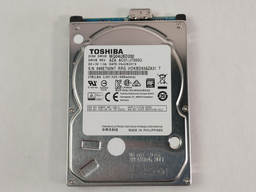 Lot of 2 Toshiba MQ04UBD200 2 TB 2.5 in USB 3.0 External Hard Drive