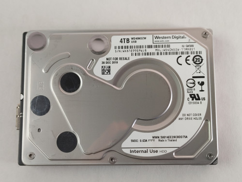 Lot of 5 Western Digital WD40NDZW 4 TB 2.5 in USB 3.0 External Hard Drive