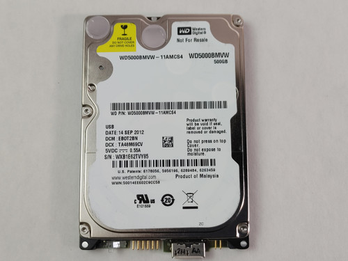 Lot of 2 Western Digital  WD5000BMVW WD Blue 500GB 2.5" USB 3.0 External Hard