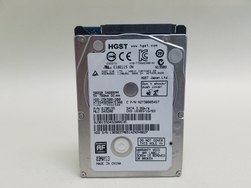 HGST Z5K500 HTS545050A7E380 500 GB 2.5" SATA II Laptop Hard Drive
