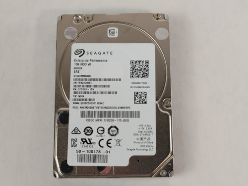Seagate Cisco ST600MM0088 600 GB SAS 3 2.5 in Enterprise Hard Drive