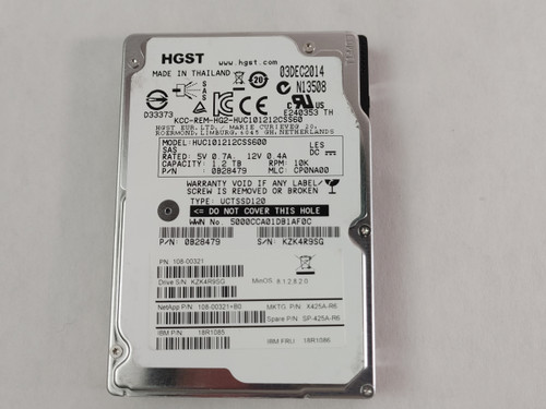 Lot of 2 HGST NetApp HUC101212CSS600 1.2 TB SAS 2 2.5 in Enterprise Drive