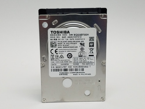 Lot of 2 Toshiba Mobile MQ02ABF050H 500 GB 2.5 in SATA III Laptop Hard Drive