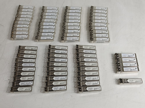 Finisar 75pc Mixed Lot FTLF8528P2BCV-NV, FTLF8524P2BNV 850nm SFP Transceivers