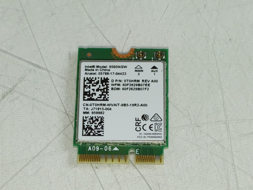 Lot of 5 Dell T0HRM Wireless AC-9560NGW 802.11ac M.2 WiFi Card + Bluetooth 5.0