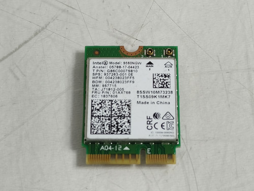 Lot of 2 Lenovo 01AX768 AC-9560NGW 802.11ac M.2 WiFi Card + Bluetooth 5.1