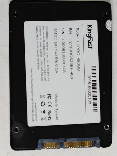 KingFast F6PRO 2710DCS23BF-480 480 GB SATA III 2.5 in Solid State Drive