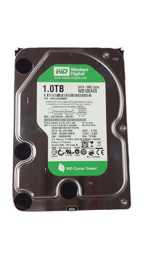 Lot of 10 Western Digital Caviar Green WD10EAVS 1TB 3.5" SATA II Desktop Hard