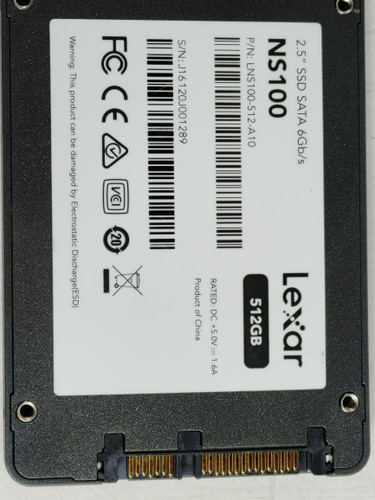 Lexar NS100 LNS100-512-A10 512 GB SATA III 2.5 in Solid State Drive