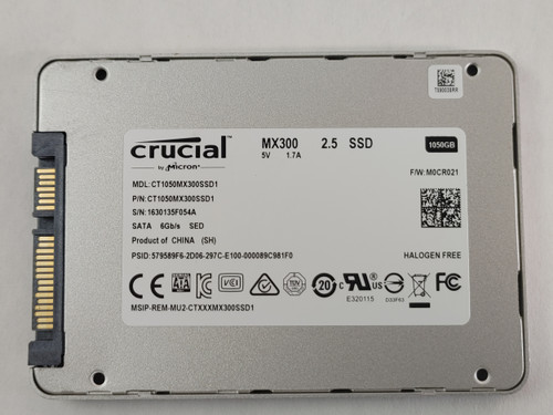 Crucial MX300 CT1050MX300SSD1 1 TB SATA III 2.5" Solid State Drive