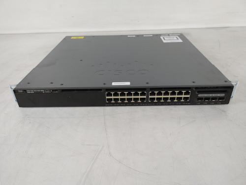 Cisco Catalyst WS-C3650-24PS-E 24x 1GbE 4x 1G SFP Gigabit Ethernet Managed PoE Switch