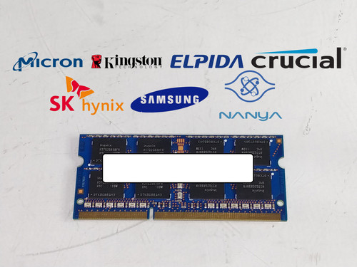 Lot of 2 4 GB DDR3-1333 PC3-10600S 2Rx8 DDR3 SDRAM Laptop Memory