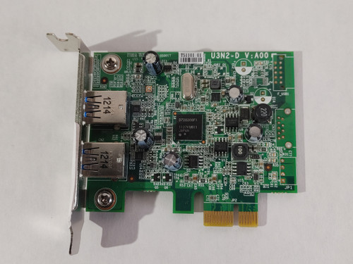 Dell FWGJ8 PCI Express x1 2X USB 3.0 Low Profile Expansion Card