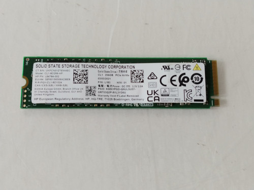 Lot of 2 Liteon CL1-8D256-HP 256 GB M.2 2280 80mm NVMe Solid State Drive