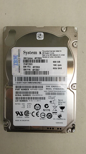 Seagate IBM ST9600204SS Savvio 10K.4 600GB 2.5" SAS 2 Enterprise Hard Drive