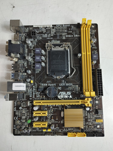 Lot of 2 Asus H81M-A Intel LGA 1150 DDR3 SDRAM Desktop Motherboard