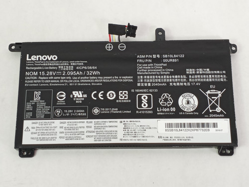Lot of 2 Lenovo 00UR891 2040mAh 4 Cell Laptop Battery for ThinkPad T570, T580