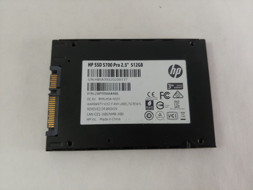 HP   2AP99AA#ABL 512 GB SATA III 2.5 in SSD