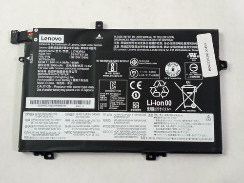 Lot of 10 Lenovo ThinkPad L15 4080mAh 3 Cell 11.10 V Laptop Battery 5B10W13895
