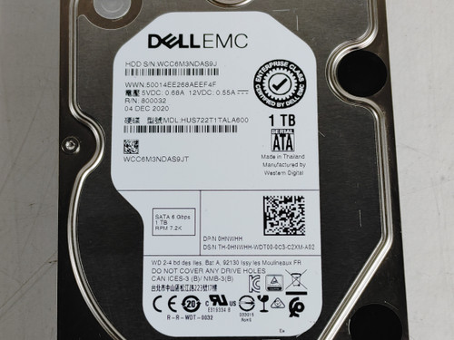Lot of 2 HGST Dell EMC HUS722T1TALA600 1 TB SATA III 3.5 in Enterprise Drive